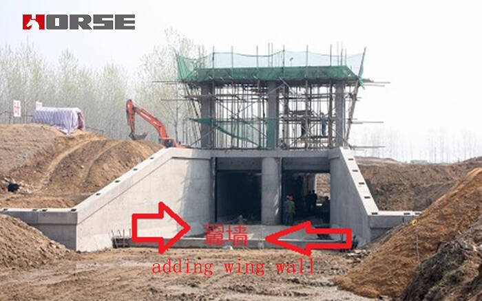 adding wing wall adding wing wall