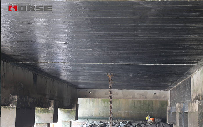 CFRP wrapping to limit the deformation of the structure and further strengthen the fracture structure CFRP wrapping to limit the deformation of the structure and further strengthen the fracture structure