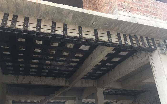 Carbon fiber reinforced polymer for strengthening of structural element Carbon fiber reinforced polymer for strengthening of structural element