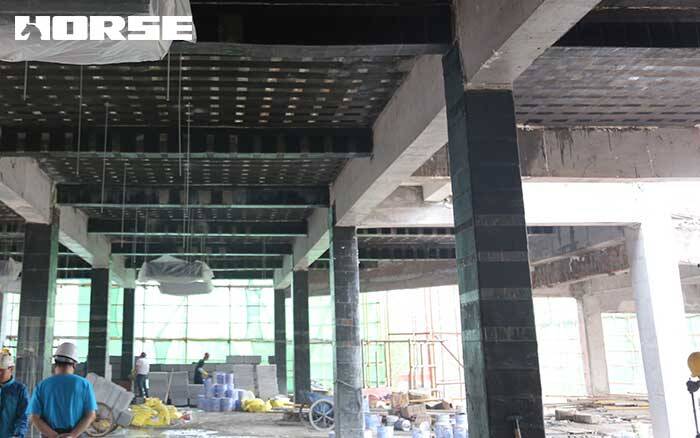 Strengthening with carbon fiber sheet for concrete column Strengthening with carbon fiber sheet for concrete column