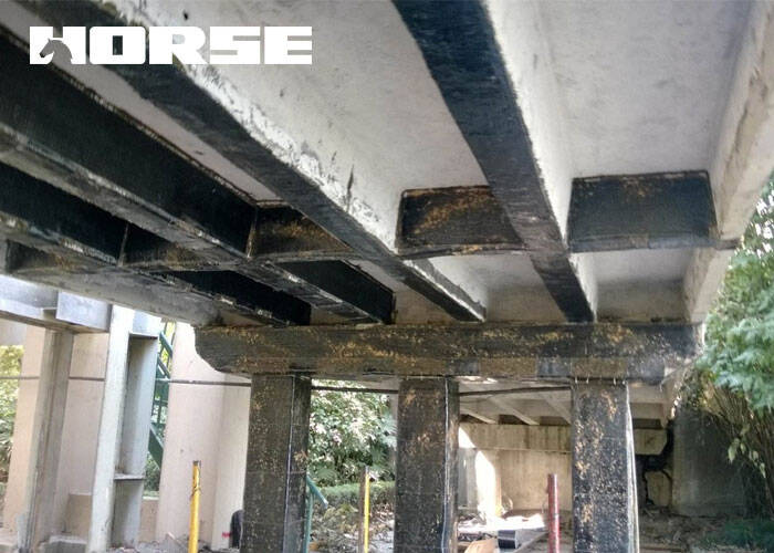 reinforcing bridge with unidirectional carbon fiber fabric reinforcing bridge with unidirectional carbon fiber fabric