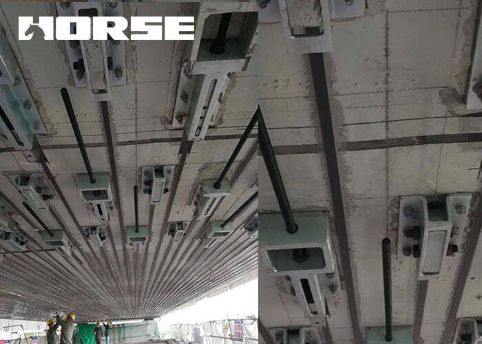 Prestressed carbon fiber laminate strengthening Prestressed carbon fiber laminate strengthening