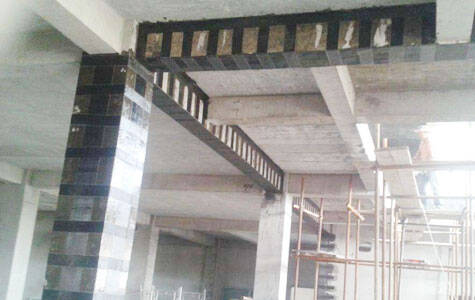 carbon fiber reinforced column carbon fiber reinforced column