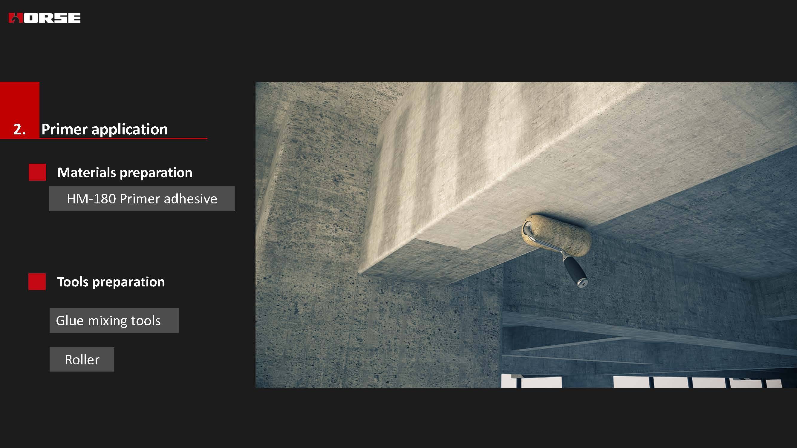 Glue Carbon Fiber to Concrete for Structural Strengthen Glue Carbon Fiber to Concrete for Structural Strengthen