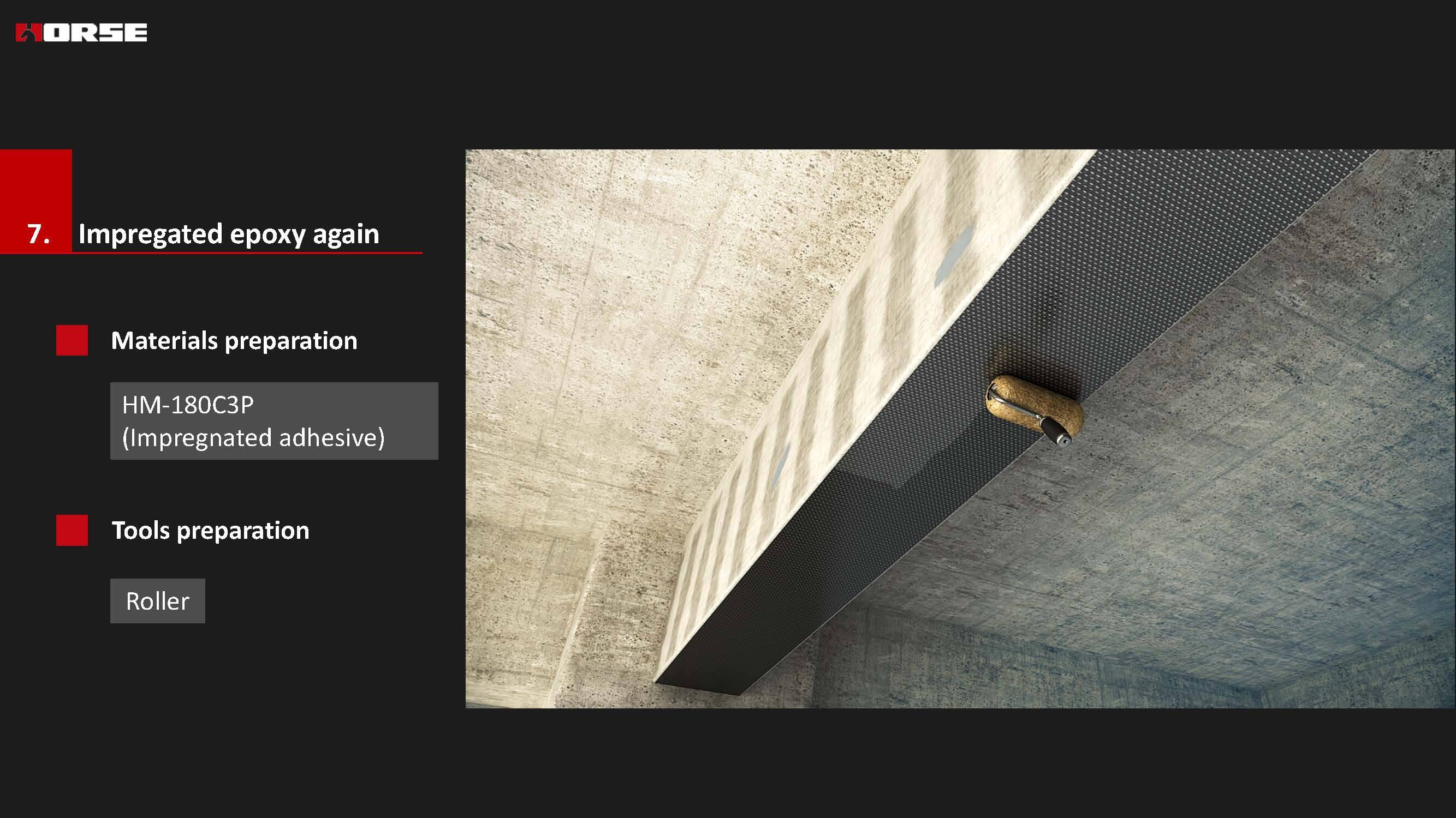 Glue Carbon Fiber to Concrete for Structural Strengthen Glue Carbon Fiber to Concrete for Structural Strengthen