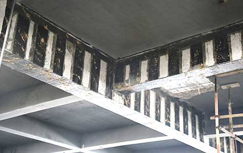 carbon fiber strengthening concrete beam 