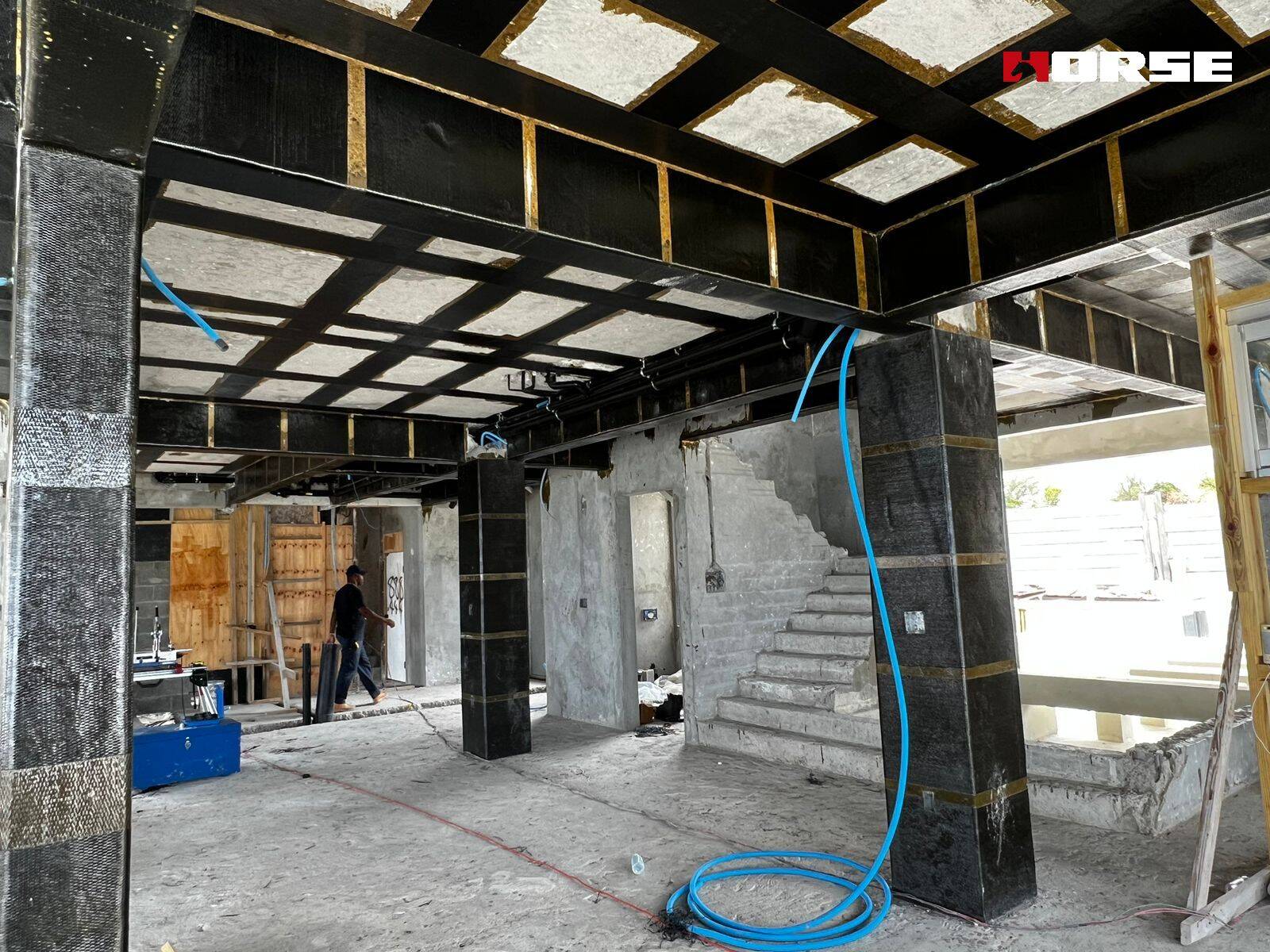 Carbon Fiber(CFRP) Reinforcement For Seaside Villas Carbon Fiber(CFRP) Reinforcement For Seaside Villas