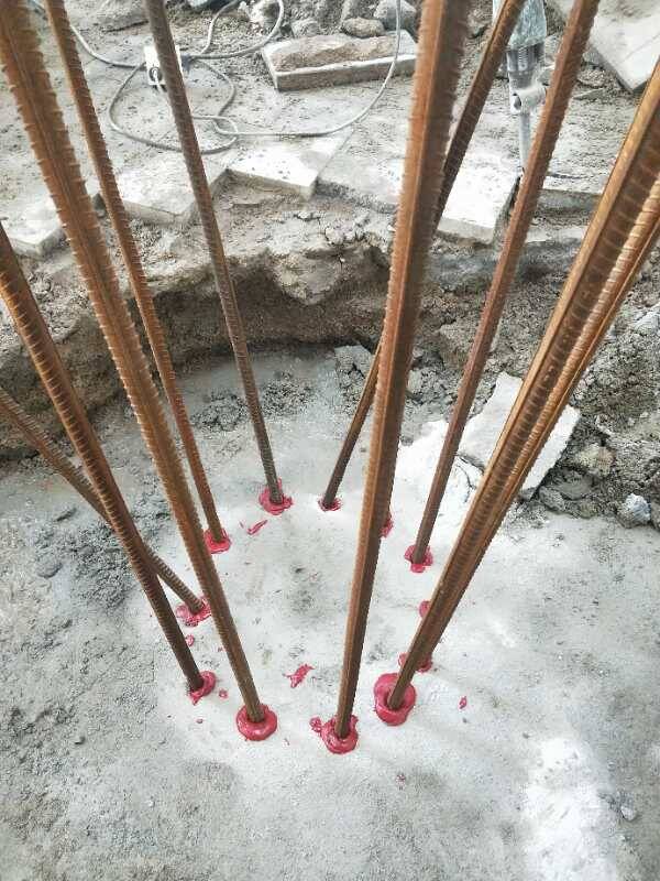 Rebaring Work in RCC Columns & Wall by Horse Chemical Anchor Rebaring Work in RCC Columns & Wall by Horse Chemical Anchor