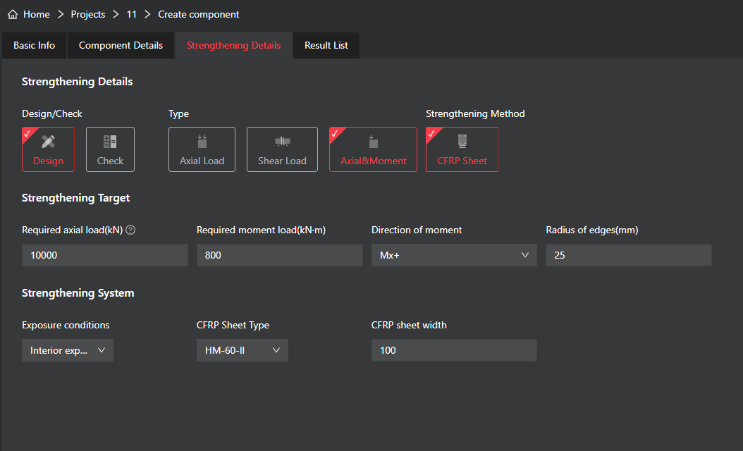 FRP structural strengthening software FRP structural strengthening software