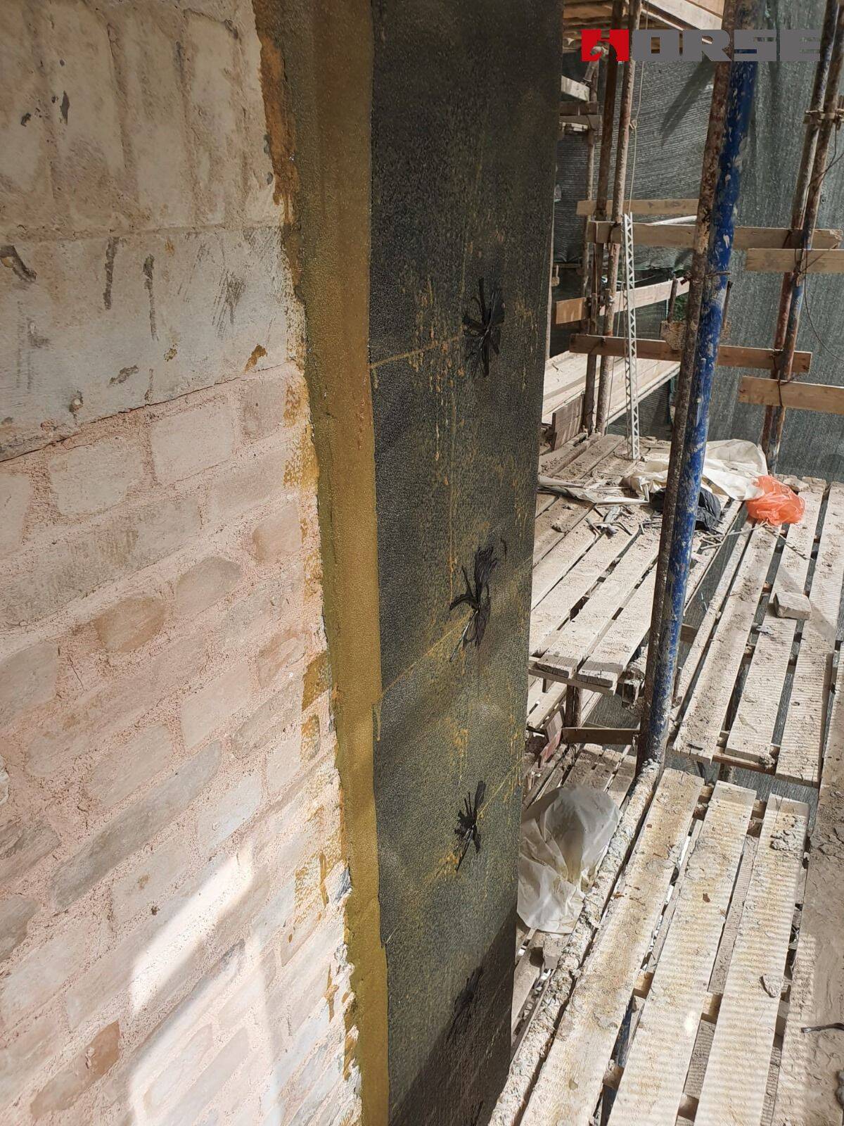 Wall Structural Retrofitting with CFRP And Carbon Fiber Anchor Wall Structural Retrofitting with CFRP And Carbon Fiber Anchor