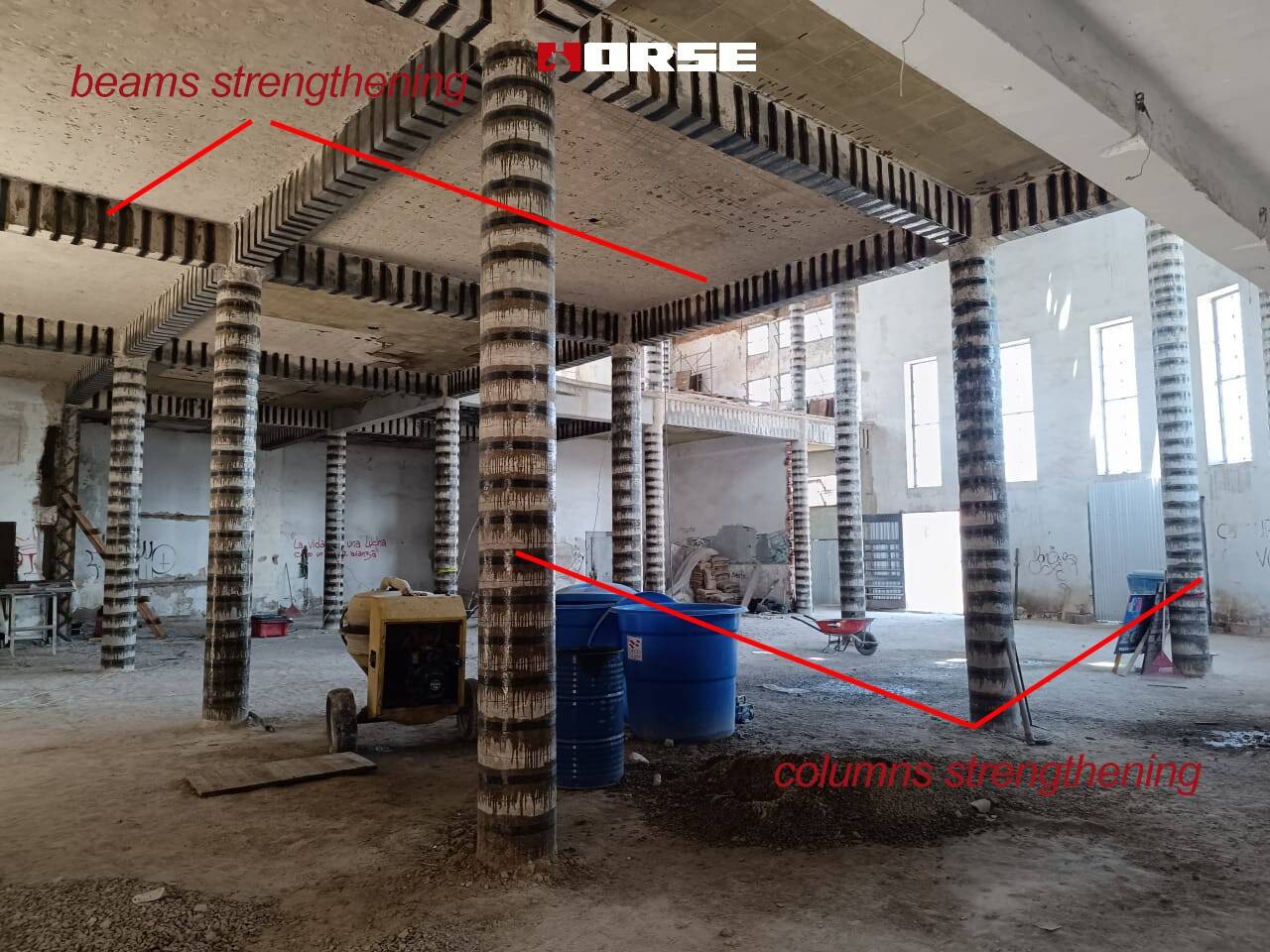 Carbon Fiber Strengthening Existing Concrete Structures Cause of New Large Equipments Added Carbon Fiber Strengthening Existing Concrete Structures Cause of New Large Equipments Added