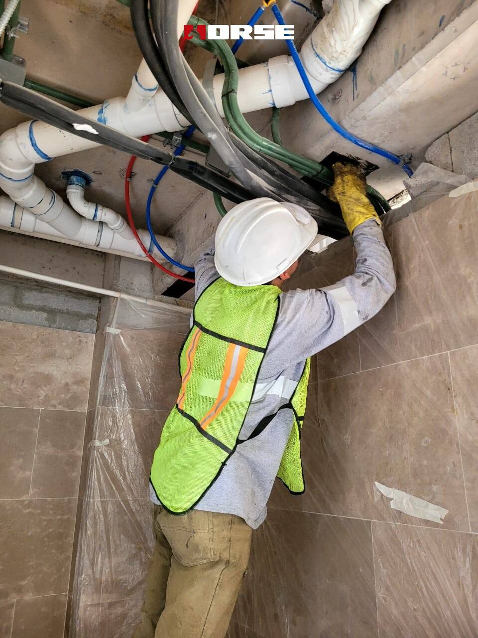 Carbon Fiber Strengthening Holes in an Apartment Carbon Fiber Strengthening Holes in an Apartment