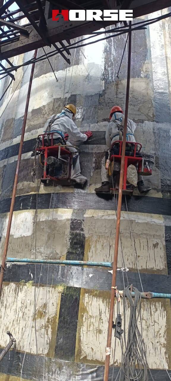 Strengthening Chimney With Carbon Fiber(FRP) Sheet Strengthening Chimney With Carbon Fiber(FRP) Sheet