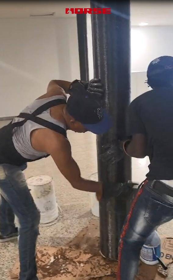 Carbon Fiber Reinforcement of Ballroom Structure in the Dominican Republic