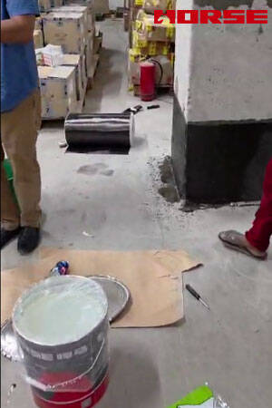 Repair of Cracks in Warehouse Concrete Columns with Carbon Fiber